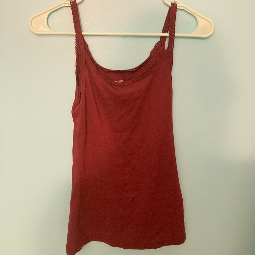 Never been worn burgundy tank top.
